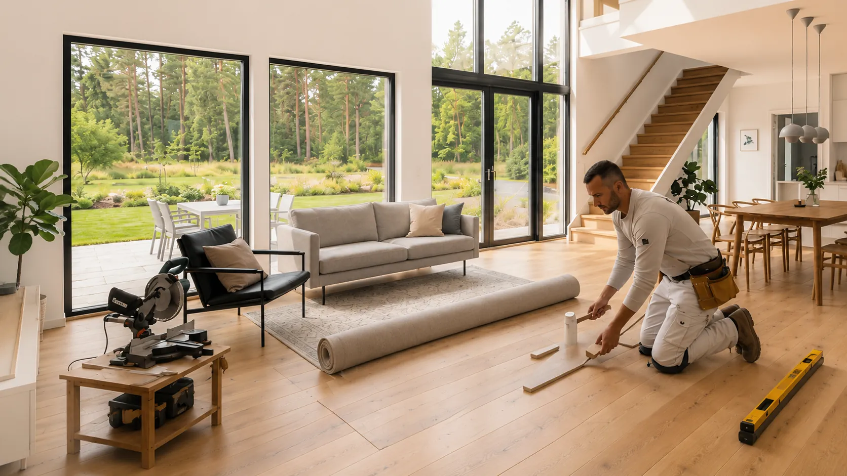 Handwerker bei der Arbeit